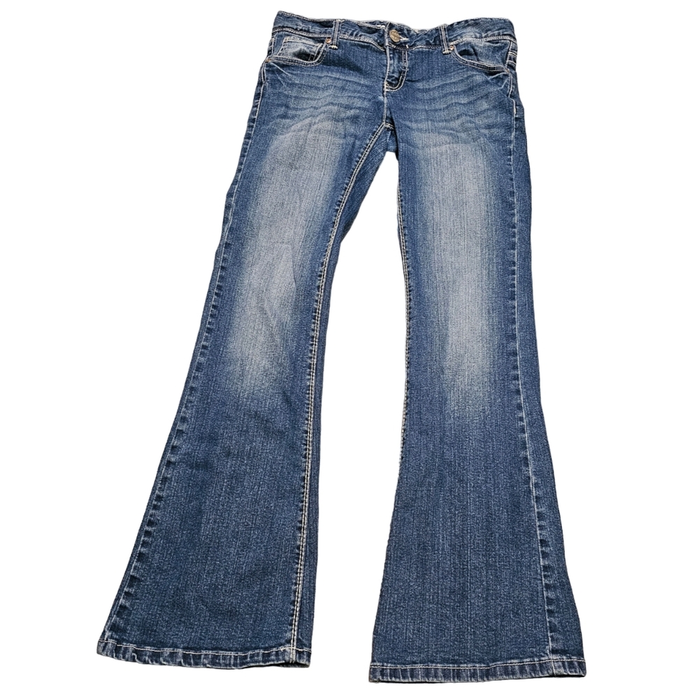 Women's Reign Dark Blue Wide Leg Denim Jeans